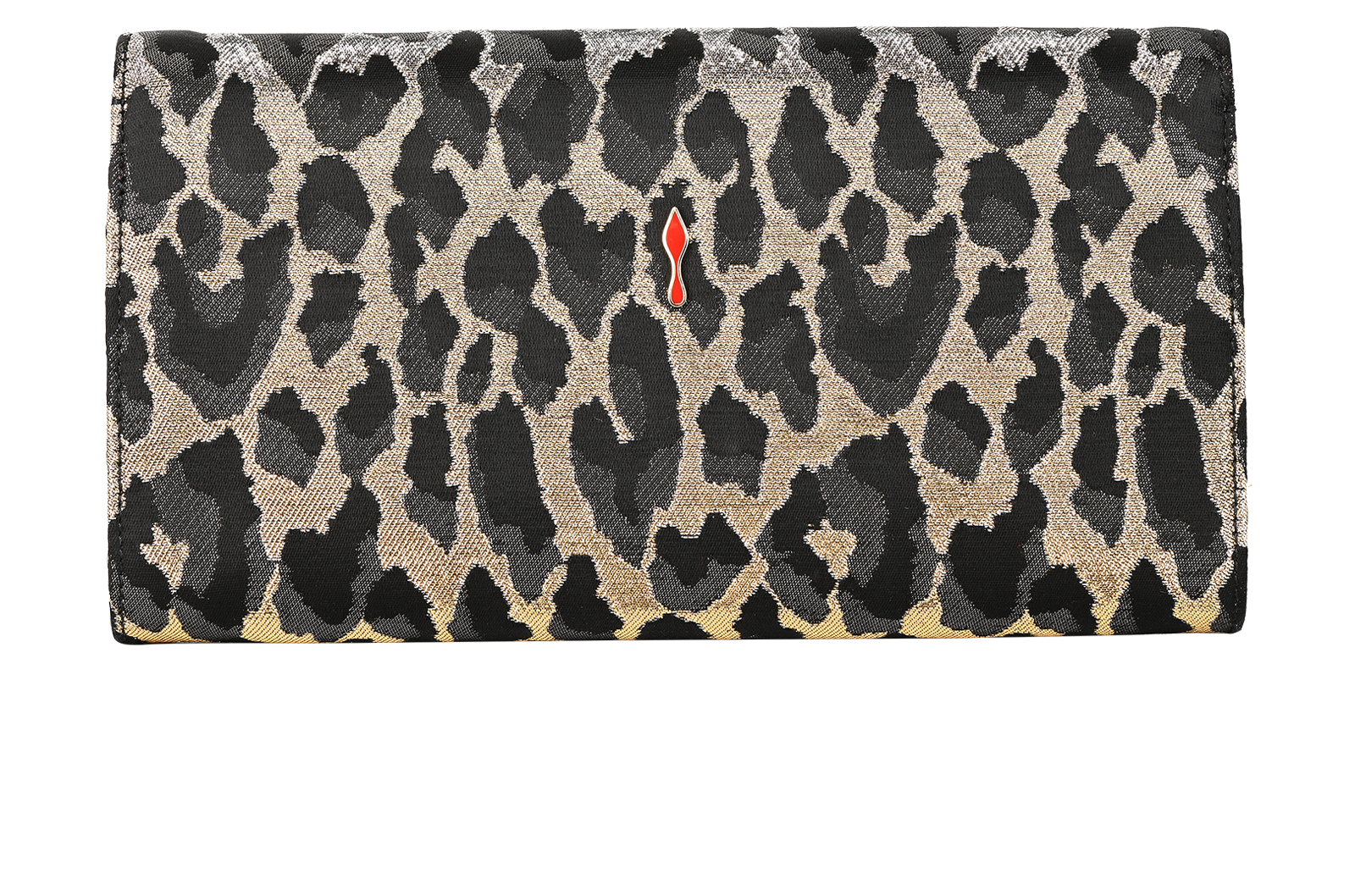 Envelope Clutch, &pound;250, Handbags, Black/Gold/Silver, Canvas, Back view